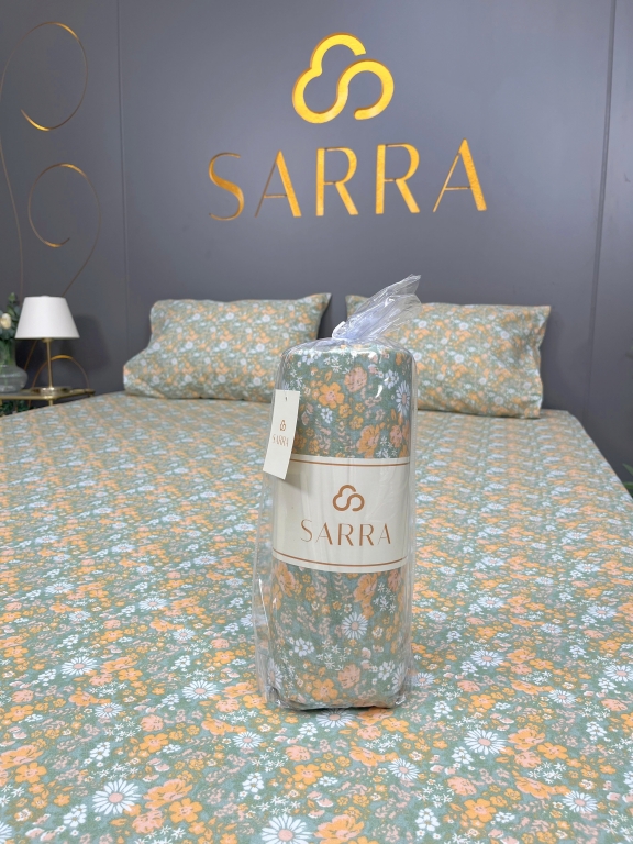 SARRA HOME FLOWERS 160x200 EKO LASTİKLİ ÇARŞAF SETİ