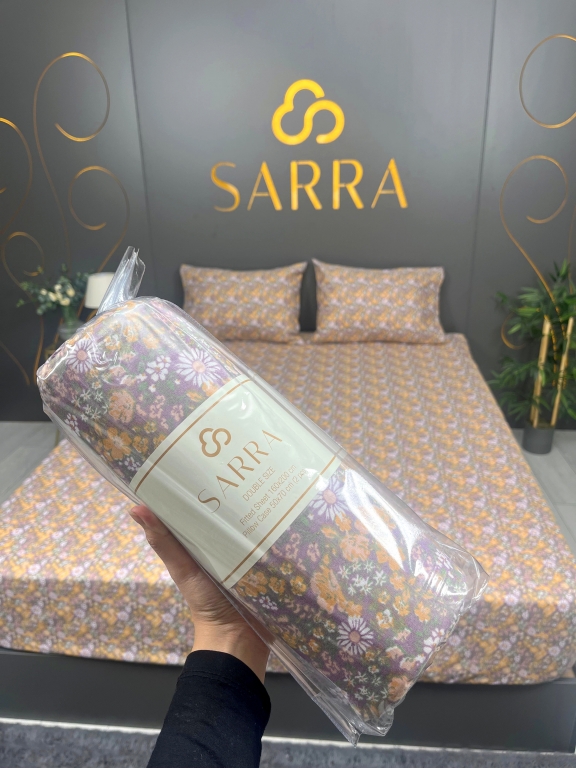 SARRA HOME FLOWERS 160x200 EKO LASTİKLİ ÇARŞAF SETİ
