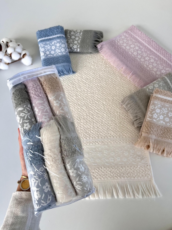 30x50 MYSOFT 6’LI MUTFAK HAVLU PVC ÇİÇEK