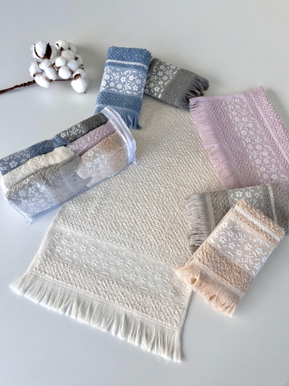 30x50 MYSOFT 6’LI MUTFAK HAVLU PVC ÇİÇEK